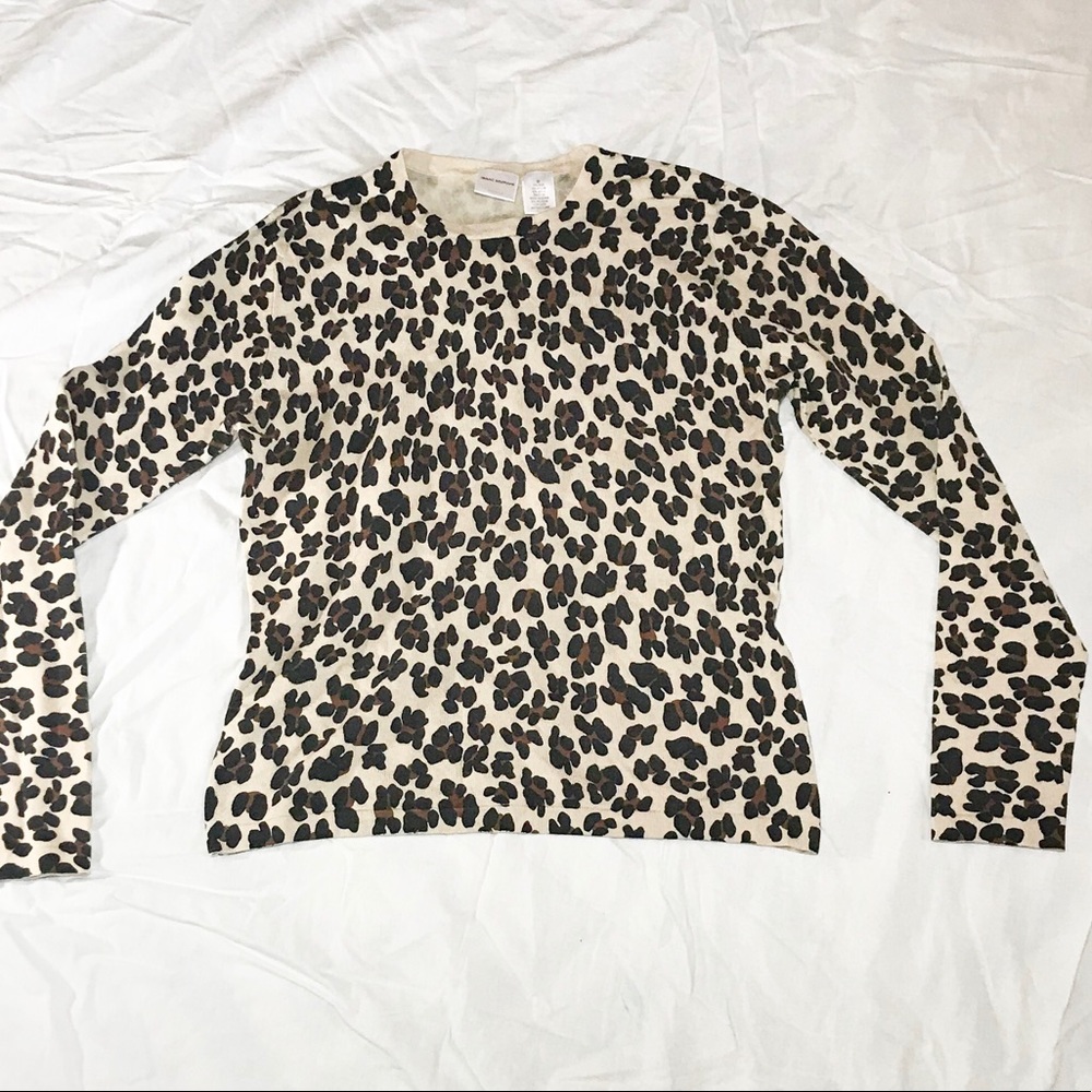 Isaac Mizrahi cheetah print sweater size medium